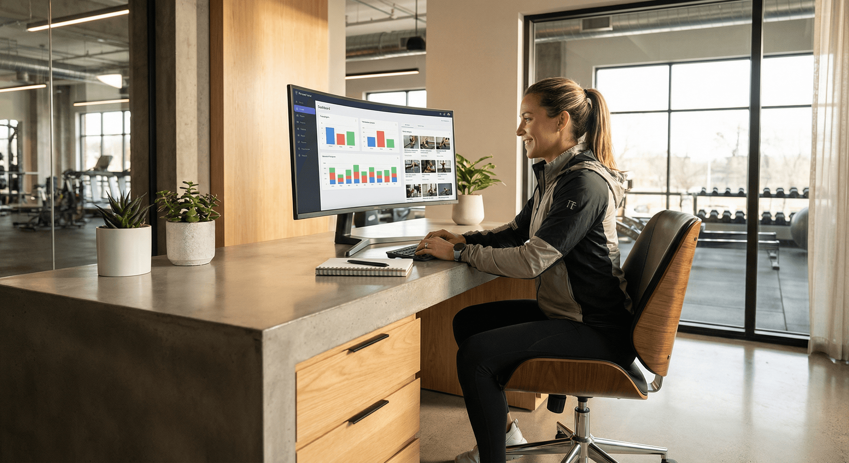 Professional managing client nutrition plans