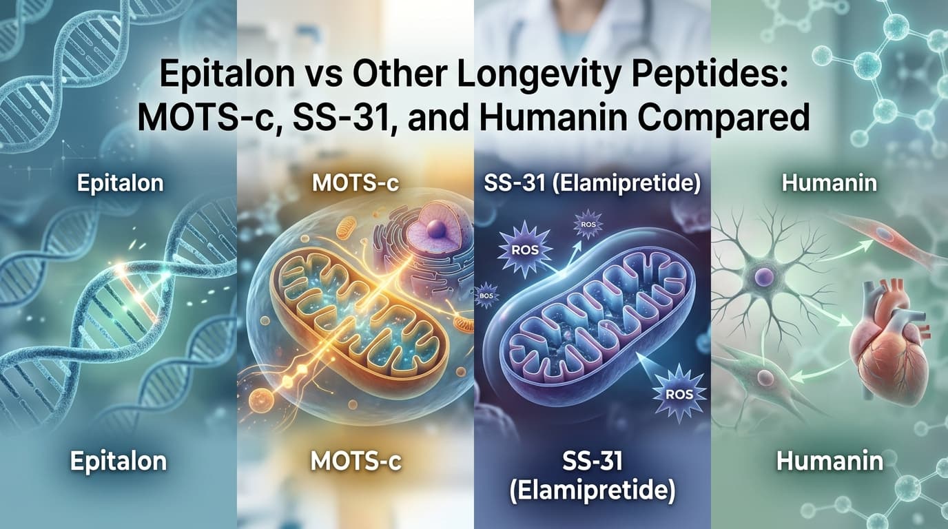 Hero image for: Epitalon vs Other Longevity Peptides: MOTS-c, SS-31, and Humanin Compared