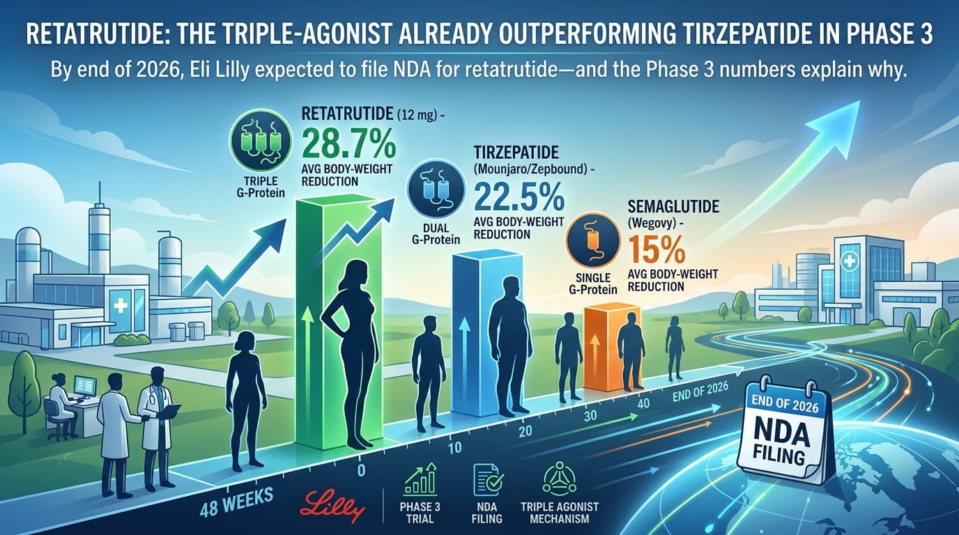 Hero image for: Retatrutide: The Triple-Agonist Already Outperforming Tirzepatide in Phase 3